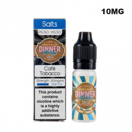 Dinner Lady Cafe Tobacco Nic Salt 10ml Nicotine Amount: 10 mg