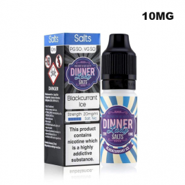 Dinner Lady Blackcurrant Ice Nic Salt 10ml Nicotine Amount: 10 mg