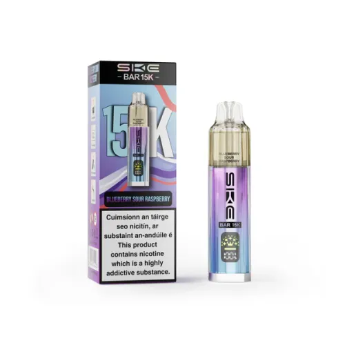 SKE BAR 15K Refillable & Replaceable Vape Kit - Blueberry Sour Raspberry