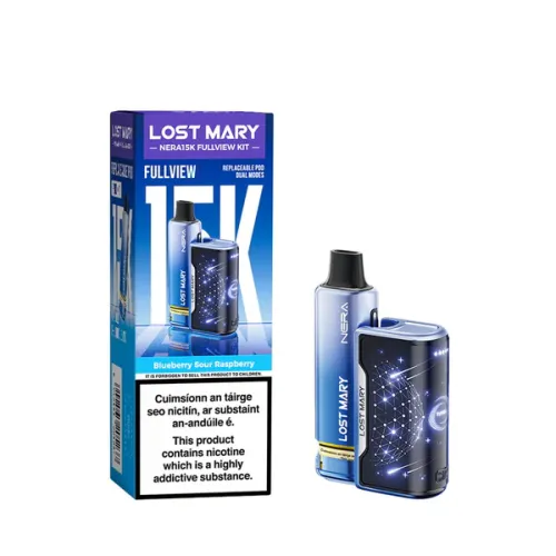 Lost Mary Nera 15K Refillable & Replaceable Vape Kit - Blueberry Sour Raspberry