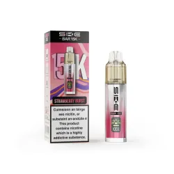 SKE BAR 15K Refillable & Replaceable Vape Kit - Strawberry Burst