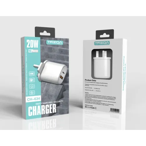 20W Dual Port PD 20W+QC3.0 Charger