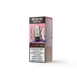SKE BAR 15K Refillable & Replaceable Vape Pod - Strawberry Burst