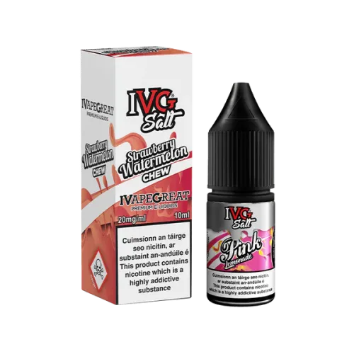 IVGLIQ Nic Salt E-liquid 20mg - Strawberry Watermelon Chew 10ml