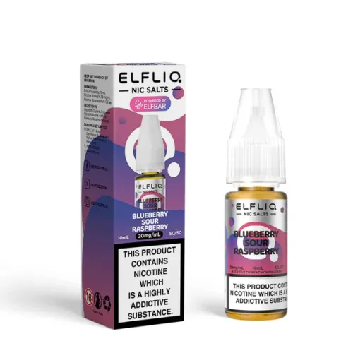 ELFLIQ Nic Salt E-liquid 10/20mg - Blueberry Sour Raspberry 10ml