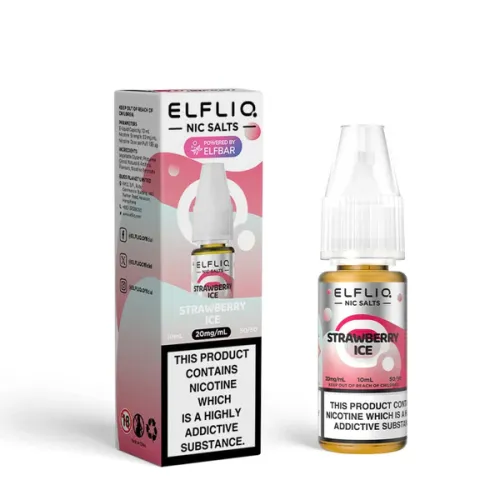 ELFLIQ Nic Salt E-liquid 10/20mg - Strawberry Ice 10ml