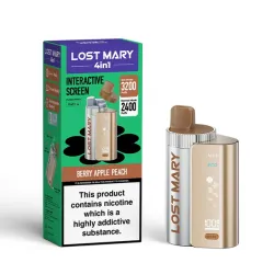 Lost Mary 4 in 1 Pod Kit – Berry Apple Peach Lost Mary 4 in 1 Pod Kit – Berry Apple Peach