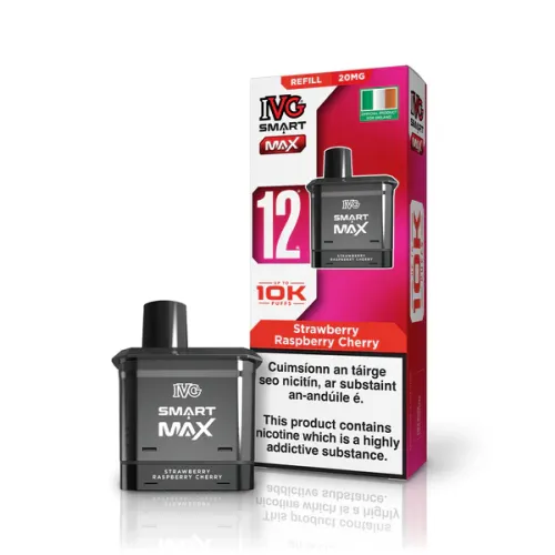 IVG SMART MAX Refillable&Replaceable Vape Pod - Strawberry Raspberry Cherry